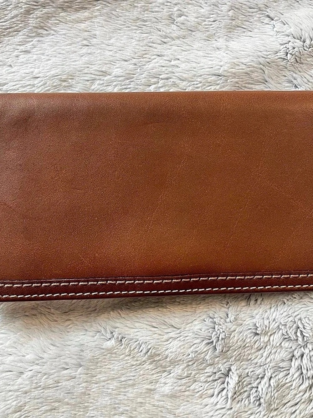Coach Brown Leather Checkbook cover